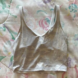 Lululemon Athletica Light Gray Camo Align Tank Top - Size 6